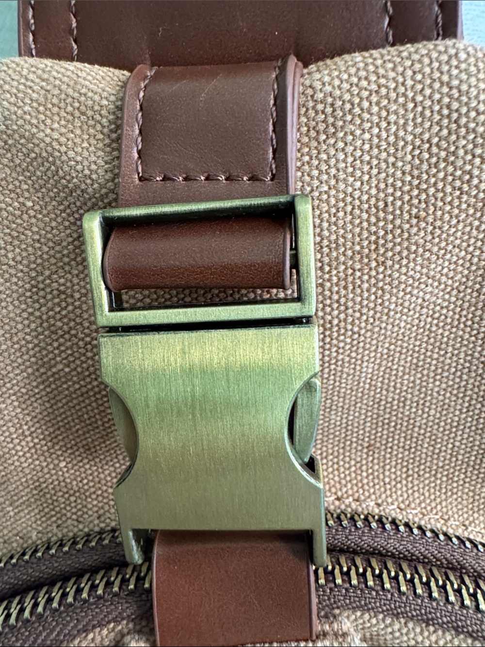 Antik Kraft Crossbody Sling-Samara Cotton Canvas in Tan/Camel Unisex - Picture 13 of 15